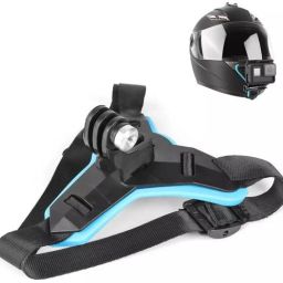 Hespa Chin Strap Mount for Action Cameras – Helmet Accessory for GoPro, Yi Strap-32