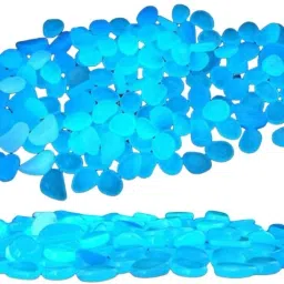 100 PCS Luminous Stones Decoration Unique Oval Shape Glow Stones Regular Oval Rock Stone-image-59