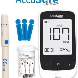 accusure SENSOR with 25 Strips Glucometer image 3