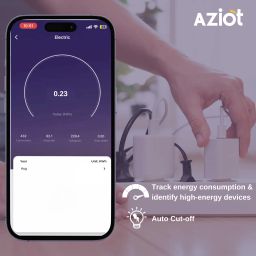 AZIOT 3 Socket + USB Smart Extension - Wifi/Bluetooth Communication- Power Monitoring Smart Power Strip image 5