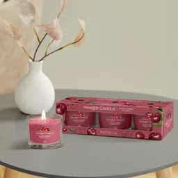 Yankee Candle Filled Votive Scented Candles - Black Cherry (3 Pack)-3
