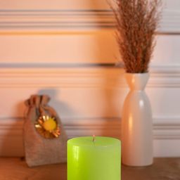 Dhrohar Oriental Elegance Green Tuberose Scented Pillar Candle-33