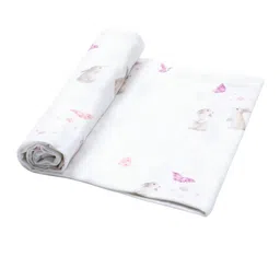 Masilo Girls Printed Pure Bamboo Cotton Muslin Swaddle-15