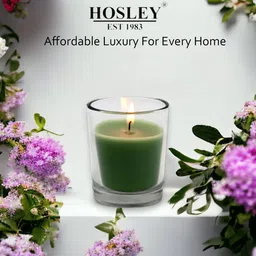 HOSLEY Green 12 Pieces Glass Votive Candles-17