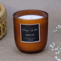 DESIGN GAATHA Brown & White 1 pieces Jar Candle-46