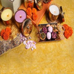 OHRIA AYURVEDA Lavender Rose and Oudh Scented Candle-2
