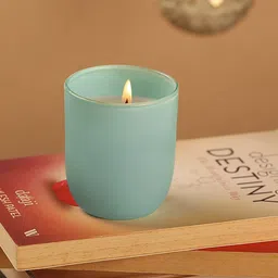 Parkash Candles Blue Scented Glass Candle-image-51