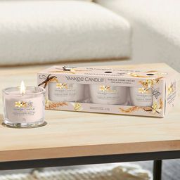 YANKEE CANDLE Pack Of 3 Brown Vanilla Crme Brulee Scented Candles-82