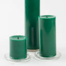 Aromatic Fables Green 3 Pieces Chelsea Fragrance Wax Pillar Candles-55