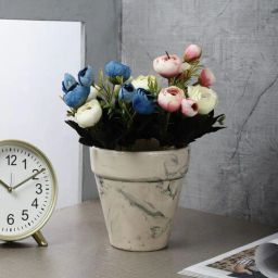 Beige Ceramic Planter by The Decor Mart-picture-22