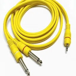 techut AUX Cable 1.8 m 3.5mm 1/8 TRS Stereo to Dual 6.3mm 1/4 TS Mono Jack Audio Y Cable Splitter-25