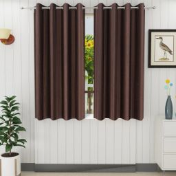 152.4 cm (5 ft) Polyester Semi Transparent Window Curtain (Pack Of 2)-image-70