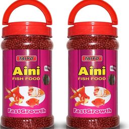 taiyo Aini Fast Growth Fish Food 330g + 33g (Pack of 2) Fish 0.726 kg (2x0.36 kg) Dry New Born, Adult, Young Fish Food-picture-41