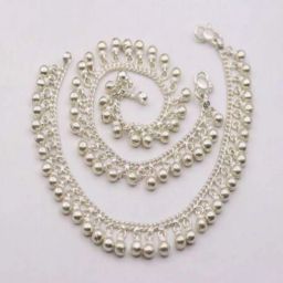 Jhanak Anklets Sterling Silver Anklet-38