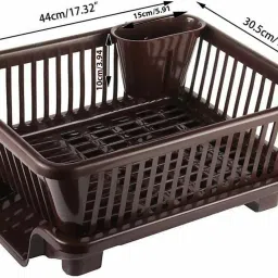 Dish Drainer Kitchen Rack Popular Combo OF 3 in 1 Large Sink Set Drying Basket AND corner sink Plastic-picture-24