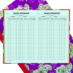 anvis Stock Register | 100 Sheets | 200 Pages | Hard Bound 1-Part Record Keeping Books image 2
