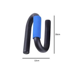ATEVON 1 Pair Push Up Bars Stand Press Pull with Antislip Foam Ergonomic Handles for Building Muscles Exercise Tool(Blue) image 2