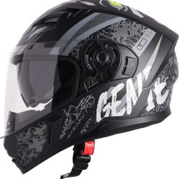 SBA-21 Genie ISI Certified Full Face Graphic Helmet for Men and Women Motorbike Helmet-image-57