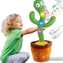 Dancing Talking cactus plush toy for baby mimicking, Singing,Repeating Pack of 1-image-27
