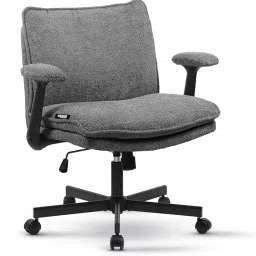 Criss Cross Legged Office Chair Work from Home with Flip-Up Armrest PU Leather Office Executive Chair-picture-45