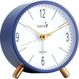 Analog Navy Blue Clock-14