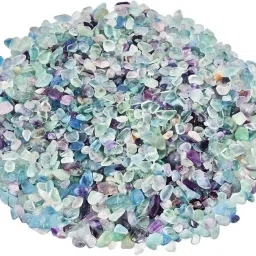 Florite Crystal Chips (100gm) Natural Gemstone for Home Decor Regular Asymmetrical Crystal Pebbles-image-18