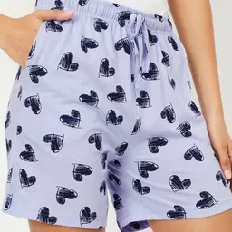 max Printed Women Blue Basic Shorts-picture-34