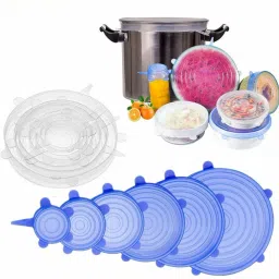 XII™-8IK-Silicone Stretch Lids, Set of 6 Multi Size Reusable Silicone Lids 6 inch Lid Set-image-28