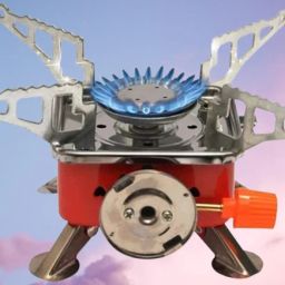 Outdoor Stove Mini Copper Camping Stoves Foldable Cooking Picnic Furnace, Stainless Steel Manual Gas Stove-image-93
