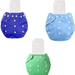 Baby New Washable Reusable Adjustable Cloth Pack of 3-15