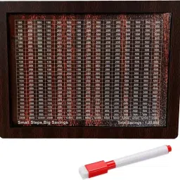 Wooden Money Saving Box| Cash Saver Money Box with Counting Target Coin Bank-image-54
