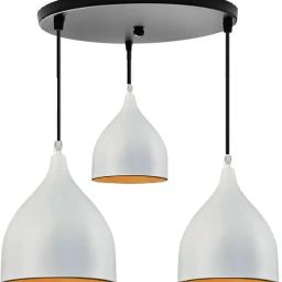 Modern White Hanging Light for Living Room, Hall (Bulbnot incl.) (Pack of 1) Ceiling Light Ceiling Lamp-image-17