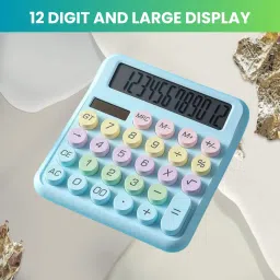 Desktop Calculator, 12-Digit Large LCD and Large Buttons for Office, Homes E243 Basic Calculator-image-33