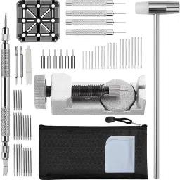 ORTIZA Watch Band Strap Link Pins Remover Repair Tool, 24 in 1 Kit with 6 Extra Tips 6-piece Watch Repair Kit-image-66
