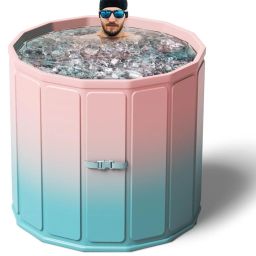 Binecer Portable Foldable Ice Bath Tub Portable Foldable Ice Bath Tub Free-standing Bathtub-image-72