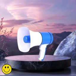 Handheld Megaphone with Siren, Microphone & Rechargeable for Outdoor EventsB272 Bhopu Portable Megaphone, Siren Loudspeaker Function and Long Battery BackupY272 Outdoor PA System-image-2