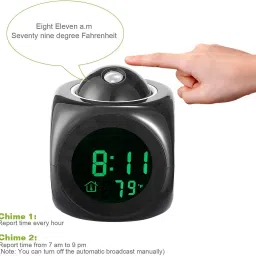 voltegic Digital Black Clock image 3