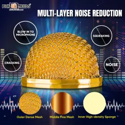 pick ur needs Superier Quality With LED Wireless Bluetooth Microphone Connection Player Speaker 2-in1 With Recording + USB+FM Microphone image 3