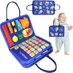 Felt Montessori Toddler Busy Board Life Skills Toy-22