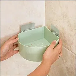 Self Adhesive Multi-Purpose Wall Hanging BATHROOM floating Shelf Regular Organizer-image-72