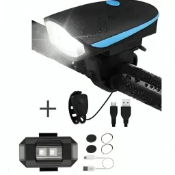 Bicycle Combo Of Front Cycle Light Back Tail/Helmet Light LED Front Rear Light Combo-19