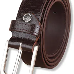 Men Brown Texas Leatherite, Artificial Leather Belt-picture-13