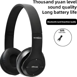 house of common Wireless Headphones with Aux Support and Multi-Device Synchronization_7G Bluetooth & Wired Headset image 5