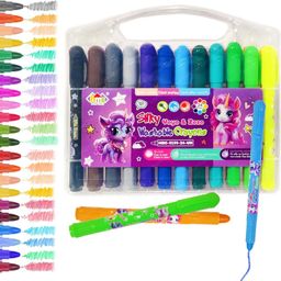 funblast Crayons for Kids – Washable Super Silky Smooth Twistable 24 Shades-picture-21