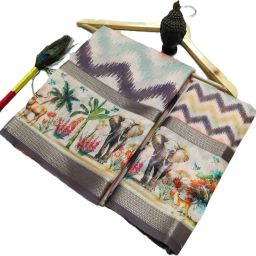 Printed Kanjivaram Cotton Silk, Pure Cotton Saree-image-18