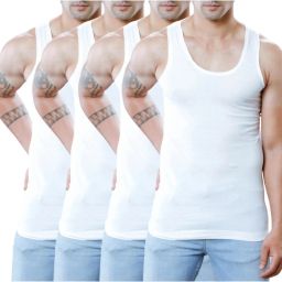 Pack of 4 Kothari Challenge White Men Vest-image-47