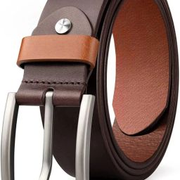 Men Formal, Casual, Evening, Party Brown Genuine Leather Belt-image-67