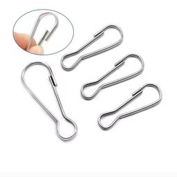 ada 30 mm Metal Snap Lanyard Clips Hooks Carabiner Camping Clasp Perfect for Purse Locking Carabiner-picture-1