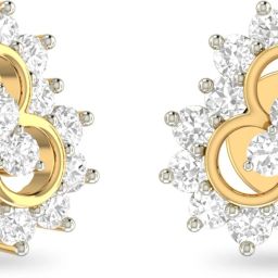 PC Jeweller The Joyusha Yellow Gold 18kt Diamond Stud Earring-image-1