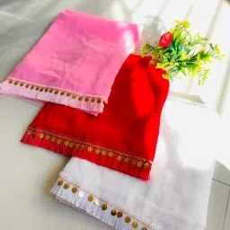 Chiffon Solid Multicolor Women Dupatta-image-32
